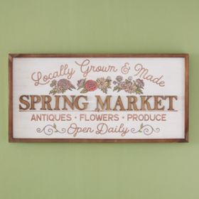 Spring Market Sign