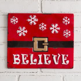 Believe Metal Wall Sign