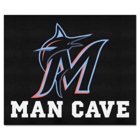 MLB - Miami Marlins Man Cave Tailgater Rug 5'x6'