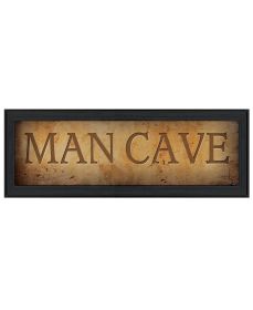 "Man Cave" by Artisan John Jones, Ready to Hang Framed Print, Black Frame